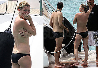 Kate Moss Bikini and Topless Photos in St. Barts