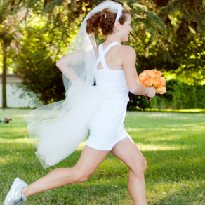 Oiselle Runaway Bride Wedding Dress For Runners