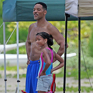 Will Smith Shirtless Pictures in Hawaii With His Kids