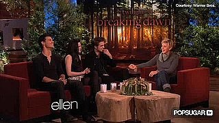 Robert Pattinson, Kristen Stewart, and Taylor Lautner on Ellen