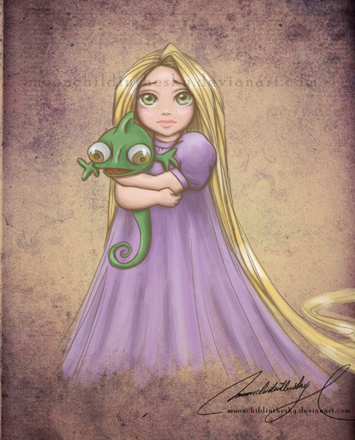 Child Princess Rapunzel