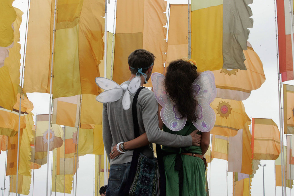 This winged couple attended WOMAD in Reading, England.
