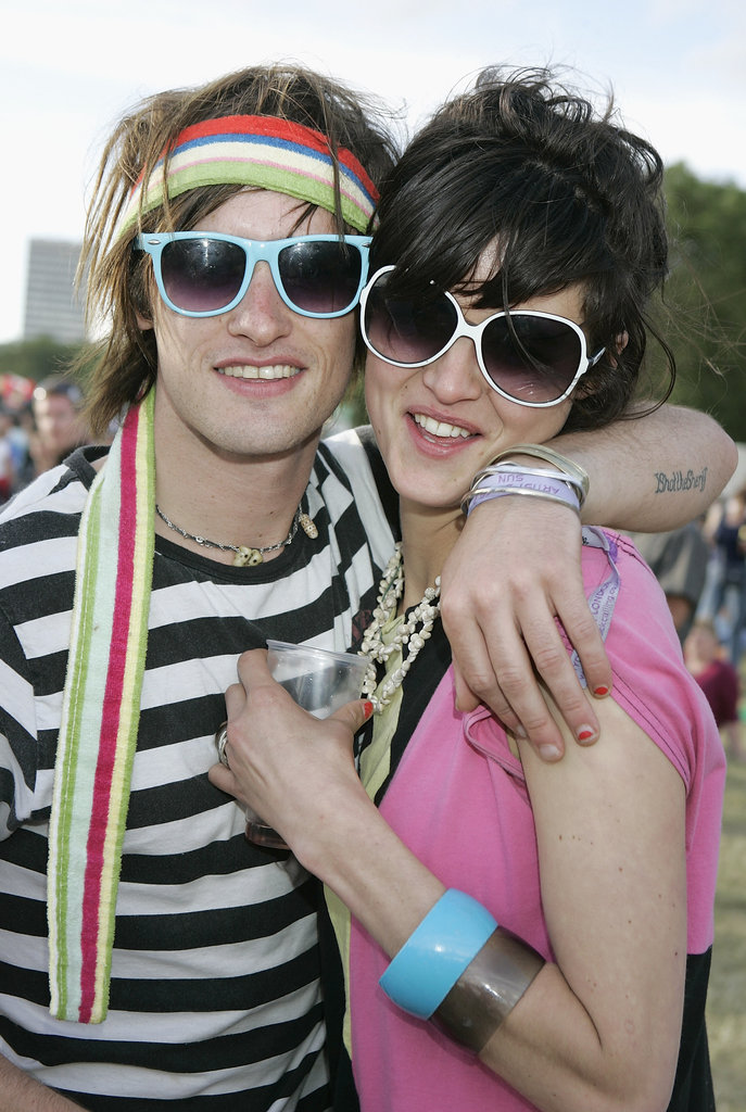 This cool couple donned shades at the Hard Rock Calling Festival in London.
