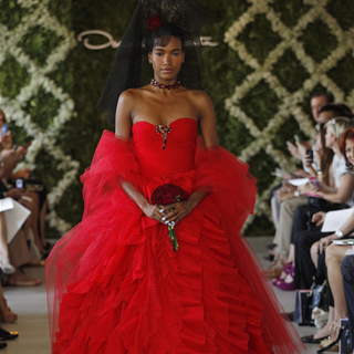 Red Wedding Gowns at Spring 2013 Bridal Week