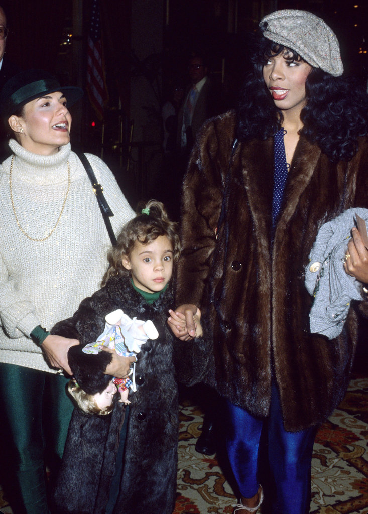 Donna Summer and daughter Mimi are spotted in LA in 1979.
