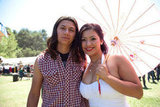 This pair posed during The Hootenanny music festival in Orange, CA.
