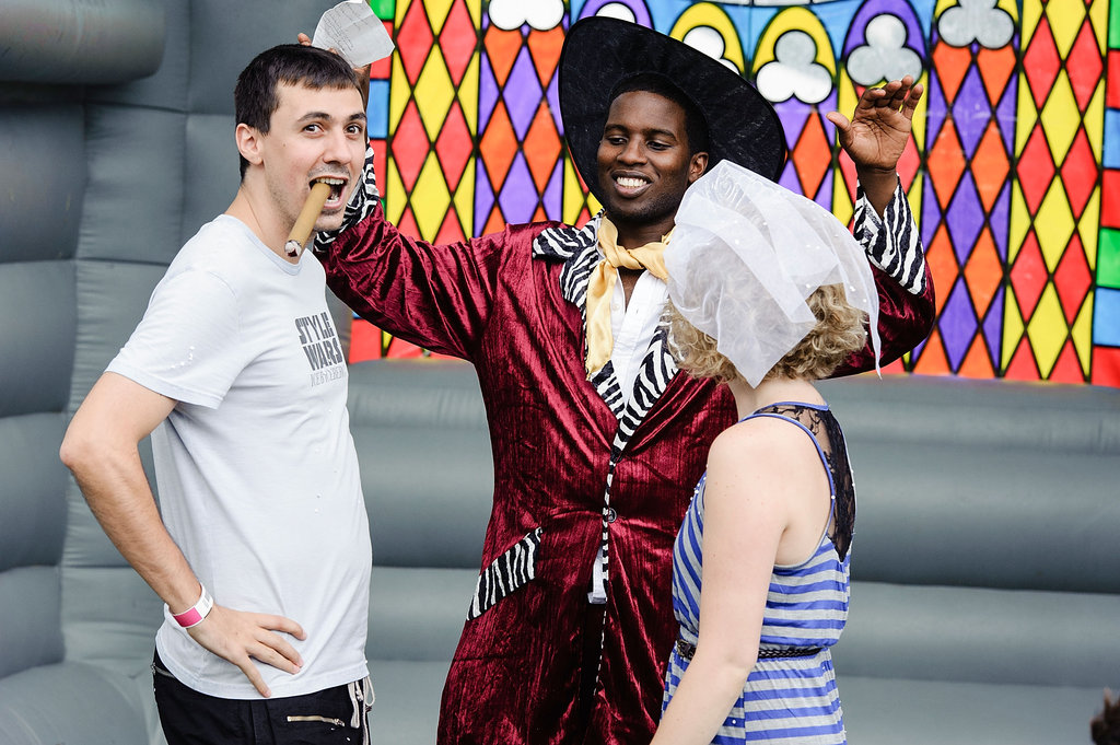 This couple got "married" at the Catalpa Festival at Randall's Island in New York City. 
