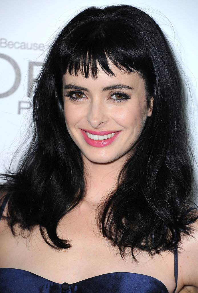 "He was so angsty and bad. . . . His name was Damian, but my parents called him 'Demon.' Our first time was in his parents' van before basketball practice. I don't remember it being very pleasant."
Krysten Ritter first boyfriend was not her favorite.