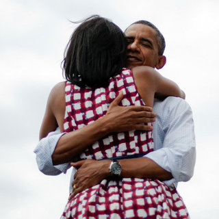 Barack and Michelle Obama PDA