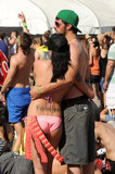 A couple embraced at Coachella.
