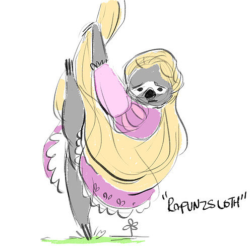 Sloth Rapunzel