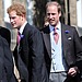 Princes William and Harry arrived in Northumberland, England in June 2013 for Lady Melissa Percy and Thomas van Straubenzee's royal wedding.