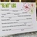 Fill Out Mad Libs