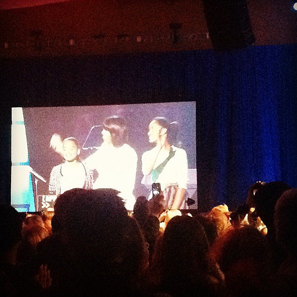 The Obama ladies in the house! The first lady came out dancing with her daughters for the Kids' Inaugural Concert.
