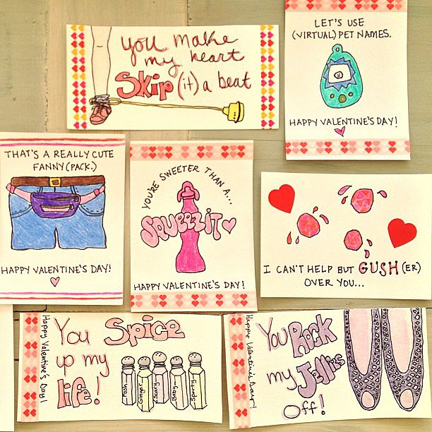 Check out our DIY '90s valentines.
