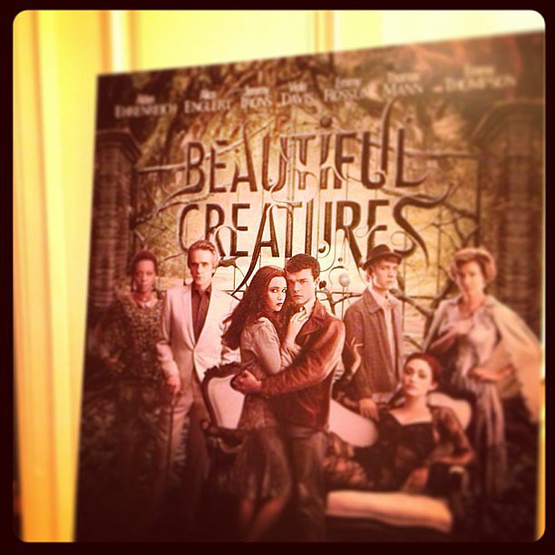 Interviewed Alden Ehrenreich and Alice Englert for Beautiful Creatures.
