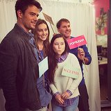 The day got 100 percent more awesome (and sexier) with a surprise visit from Josh Duhamel!
