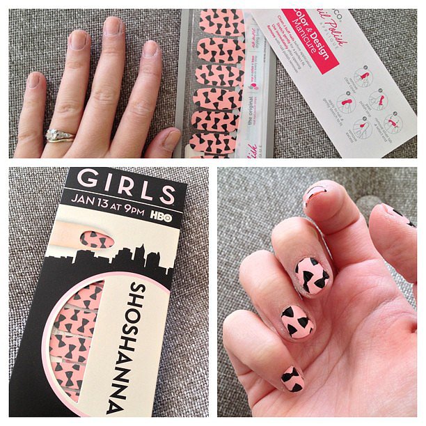 Before and after: Girls nails just in time for Valentine's Day.
