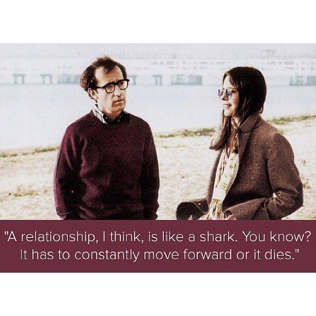 What's your favorite love quote from a Woody Allen movie?
