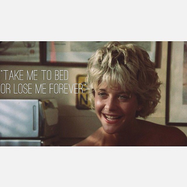 A Meg Ryan quote for her birthday.
