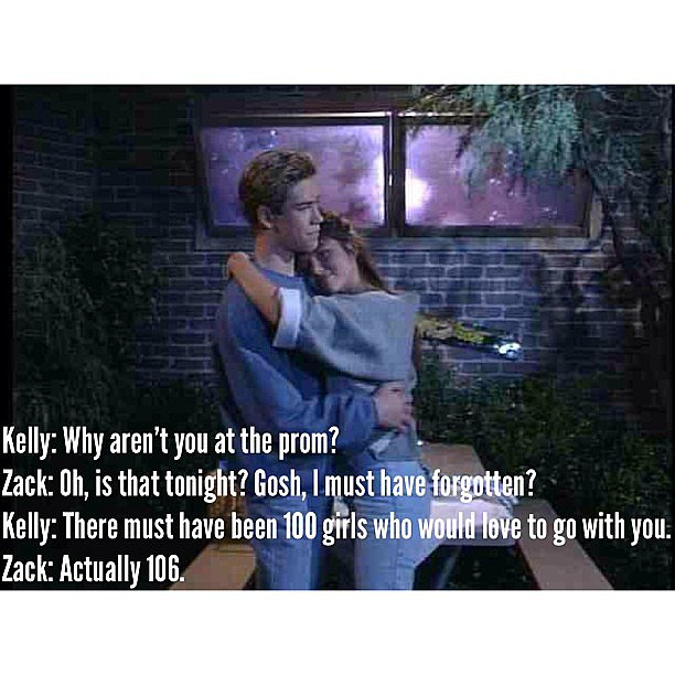 Gotta love Saved by the Bell.
