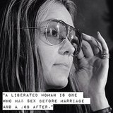 A Gloria Steinem quote for Women's Equality Day.
