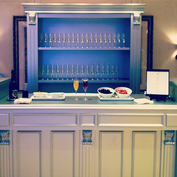 The Champagne bar was a major crowd-pleaser at The One wedding event.
