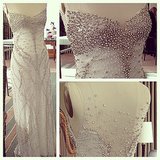 This sparkly Jin Wang dress at the San Francisco Wedding Fair is ethereal eye candy.
