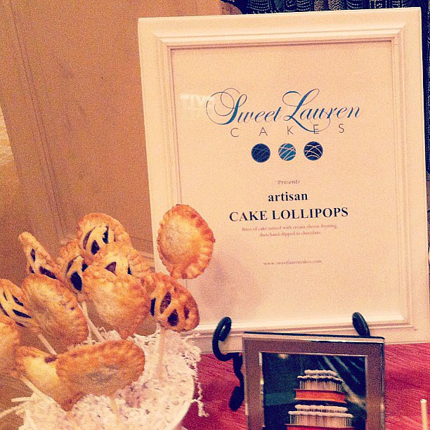 From Sweet Lauren Cake at The One: pie pops are the new cake pops.
