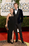 Chris Hemsworth kept his arm around Elsa Pataky at the Golden Globes.
