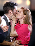 At the Critics' Choice Awards, Amy Adams kissed partner Darren Le Gallo before heading up to the stage to accept her award.
