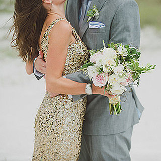 Gold and Mint Beach Wedding