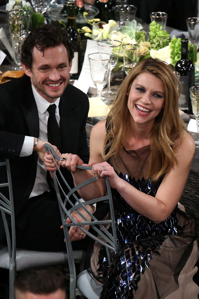 Claire Danes and Hugh Dancy had a laugh during the SAG Awards.
