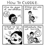 How to Cuddle Comic by Sarah Andersen