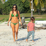 Kourtney Kardashian Shows Off Svelte Bikini Body During Adorable Family Walk in Mexico: Picture