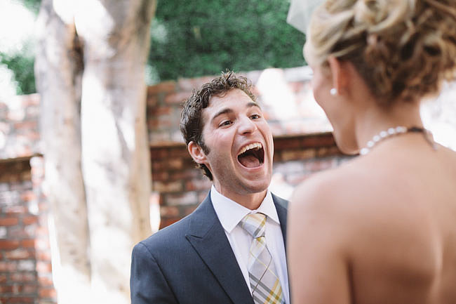 You can just feel his excitement. 
Photo by J Wiley Photography via Green Wedding Shoes
