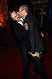 Spike Jonze kissed Joaquin Phoenix at a Golden Globes afterparty.
