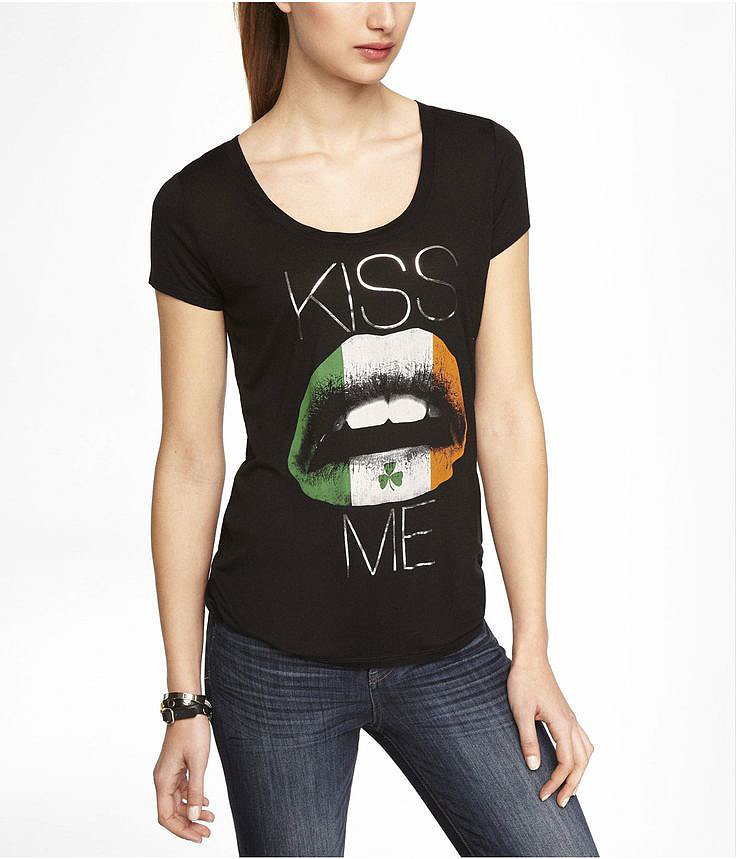 Express scoop neck kiss me top ($30)
