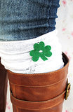 St. Patrick's Day ruffle boot cuffs ($17)
