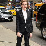 Emma Watson Wears Saint Laurent Pantsuit For Noah Premiere