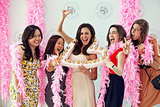 
Plan and host the bridal shower.
Keep a record of prewedding gifts for thank-you cards.
Collect the bows and ribbons from the bridal shower gifts, and create a "bow-quet" for the rehearsal.
Serve as the bridesmaid ringleader. Keep them in the loop on parties and activities, and make sure they stay on task.
Plan the bachelorette party if the bride wants one. Coordinate travel, splitting the costs, activities, and invitations.
Photo by Candice Cossel of Serendipity Studios
