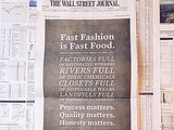 Bravo! Zady Calls Out Fast Fashion Companies With A Full-Page Ad In The Wall Street Journal