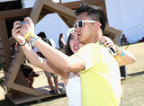 A couple took a selfie at Indio's Coachella.
