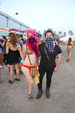 Masked fans attended Coachella.
