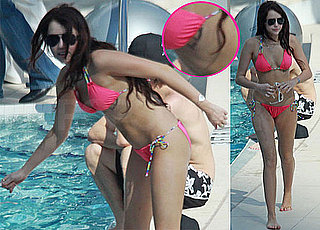 Miley Cyrus Bikini Photos in Hot Pink In Miami, Miley Cyrus Tattoo Photos