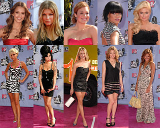 The Ladies Like it Short & Sweet on the MTV Movie Awards Pink Carpet