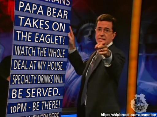 Happy Hour: Nailed It! and Papa Bear (Colbert vs. O'Reilly)