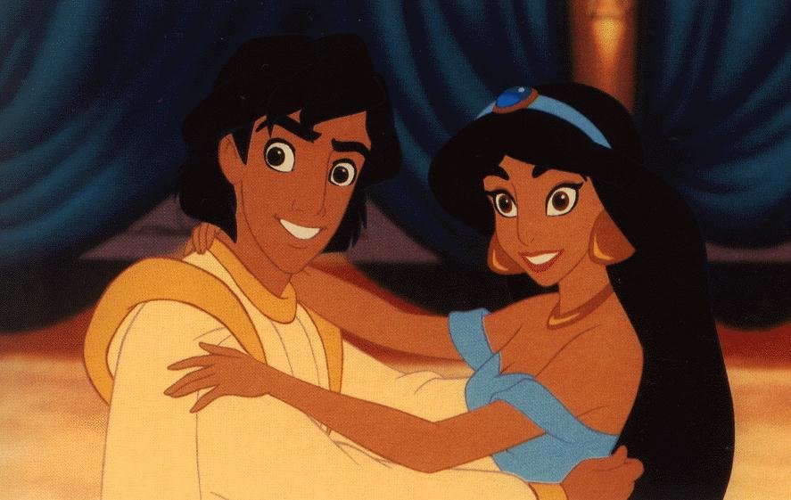 Aladdin and Jasmine in Aladdin