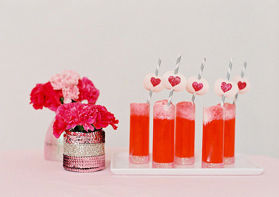 Glitzy Hearts
Photo by Kat Braman via 100 Layer Cake
