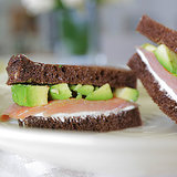 Smoked Salmon Sandwich With Avocado and Wasabi